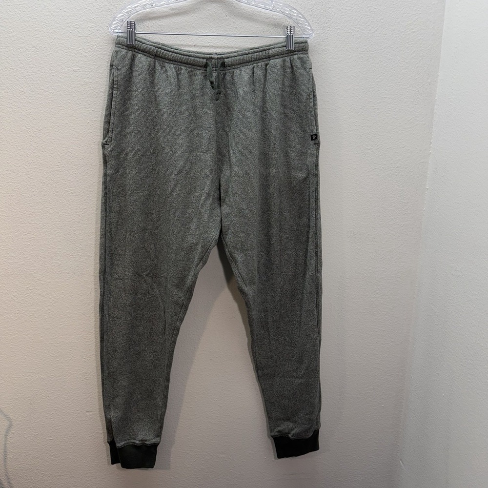 Pact 100% Organic Cotton Jogger Sweatpants Mens L Green Athleisure Lounge